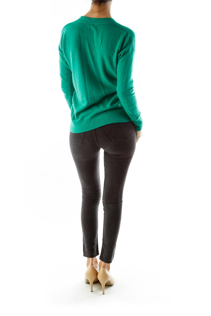 Green Merino Wool Sweater