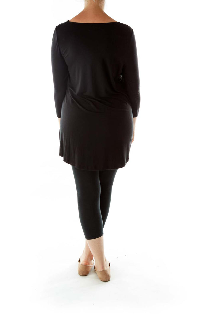 Black Round Neck Tunic