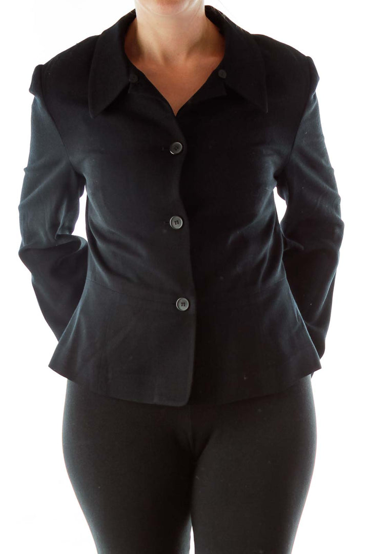 Black Single Breast Blazer