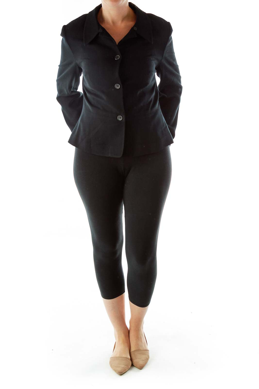 Black Single Breast Blazer