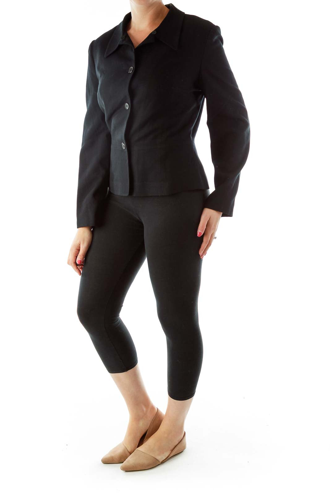 Black Single Breast Blazer