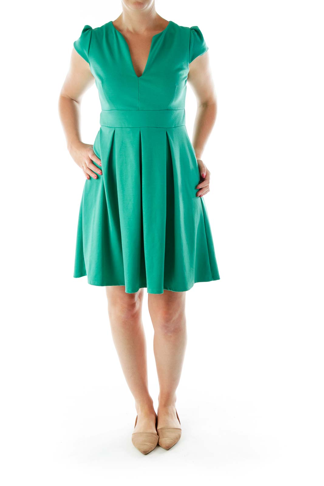 Green A-Line Dress