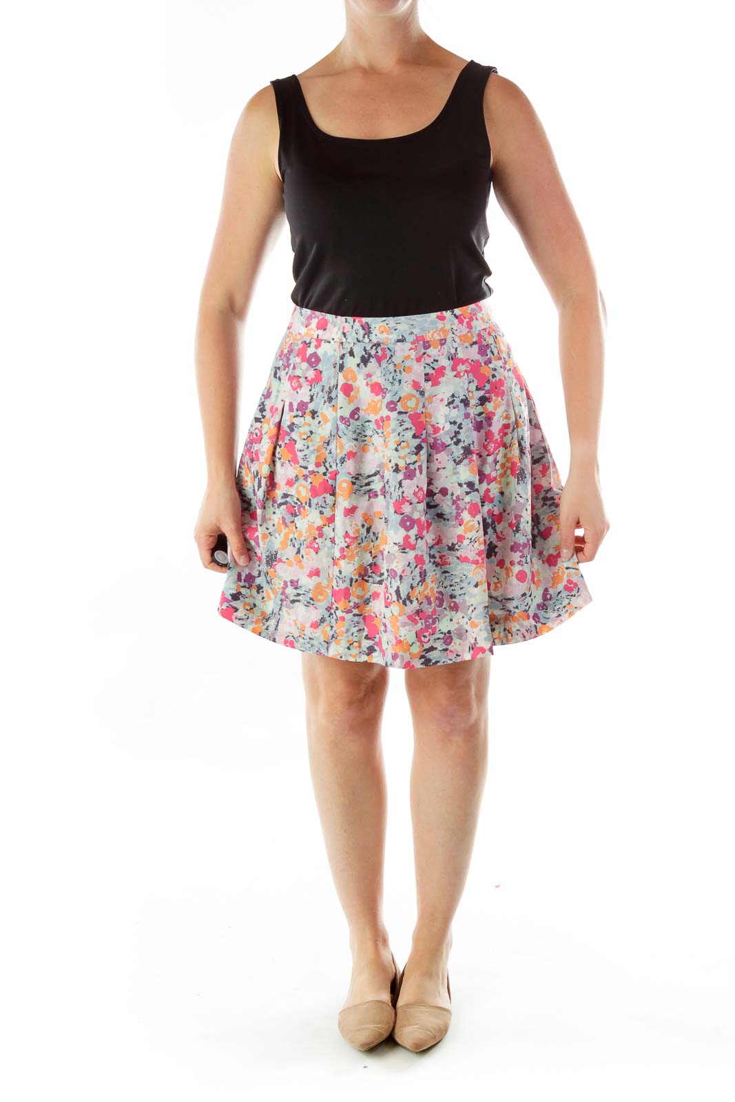 Multicolor Floral Skirt