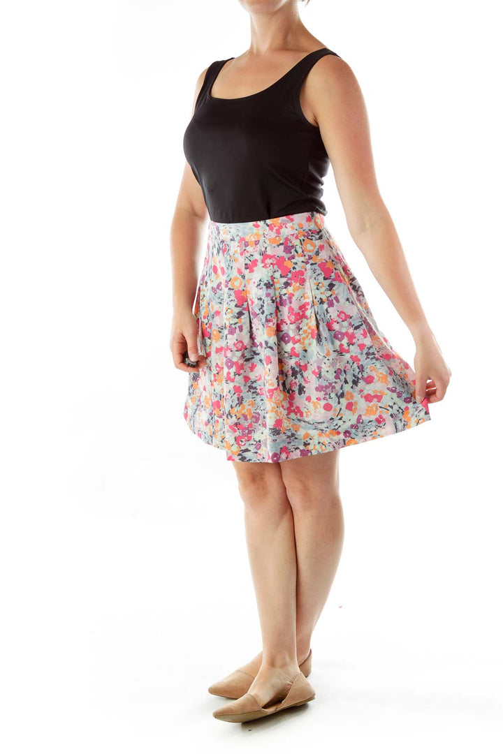 Multicolor Floral Skirt