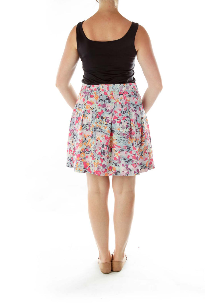 Multicolor Floral Skirt