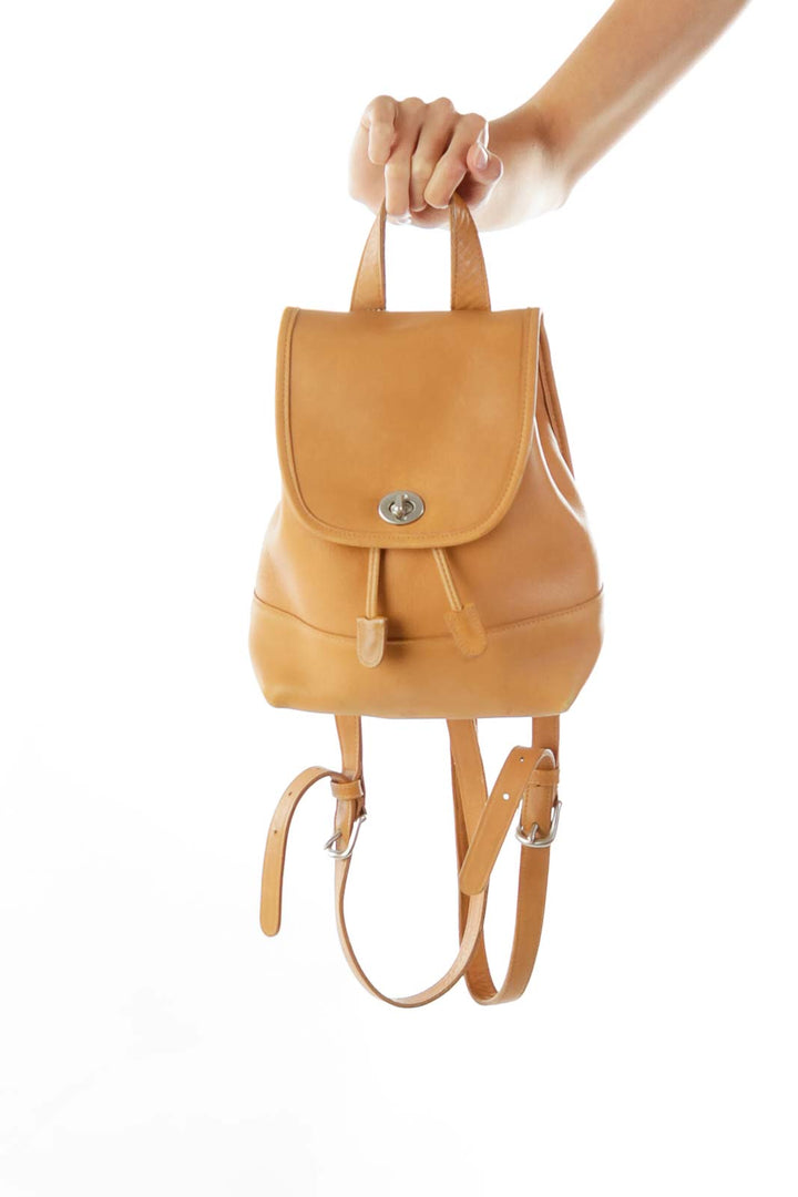 Camel Brown Small Backpack