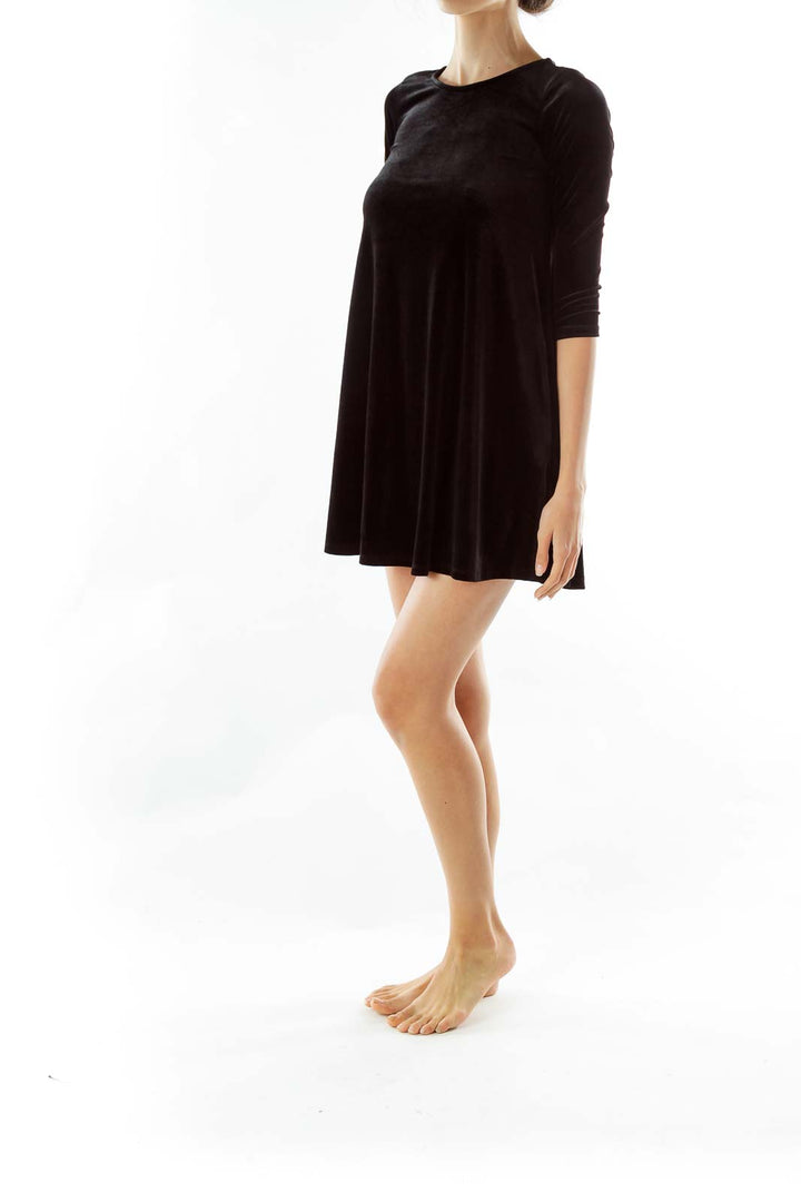 Black Velvet Cocktail Dress