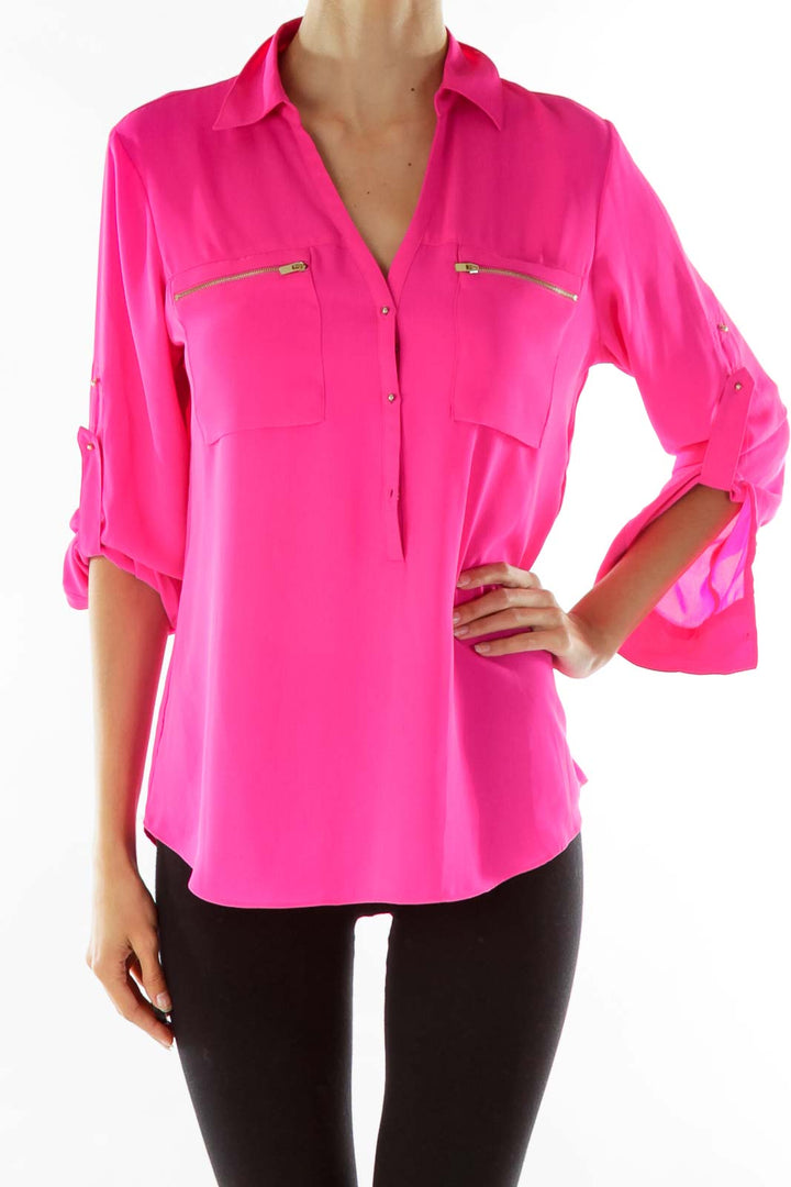 Pink Zippered Tunic