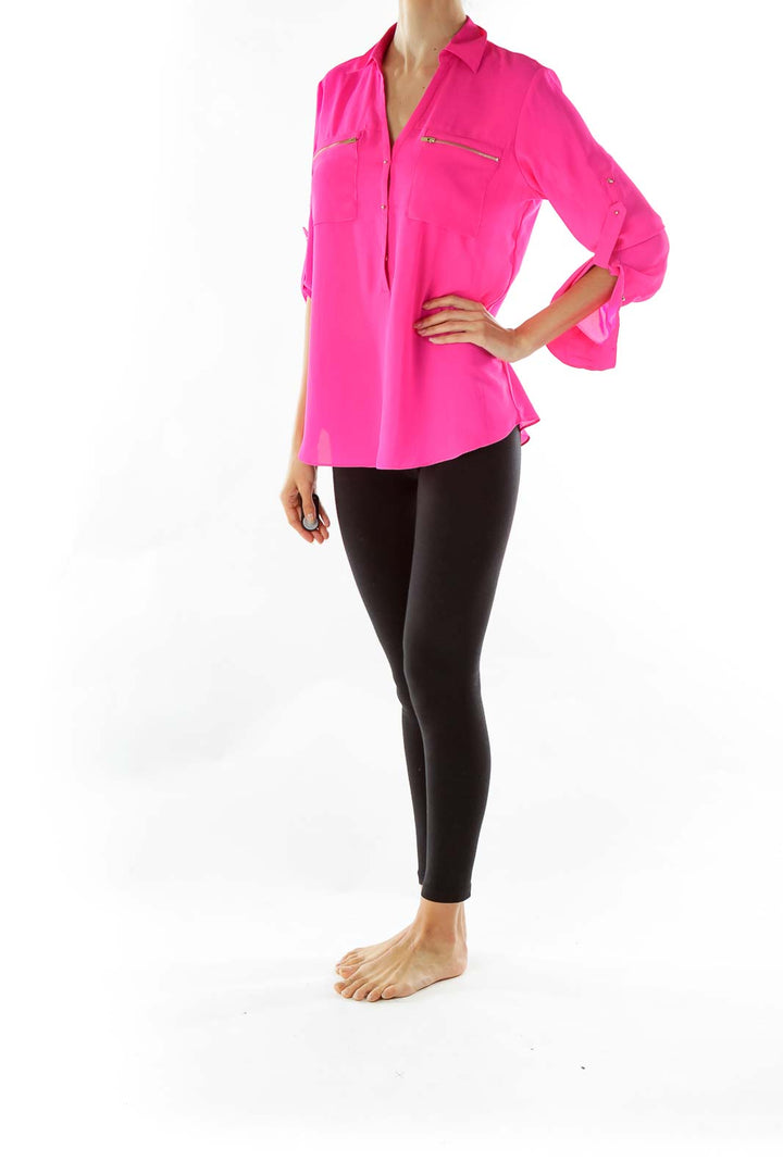 Pink Zippered Tunic