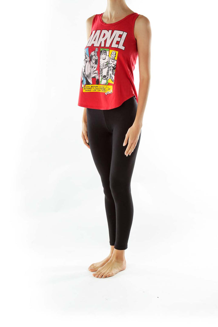 Red Superhero Tank Top