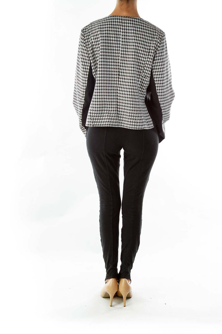 Black White Houndstooth Jacket