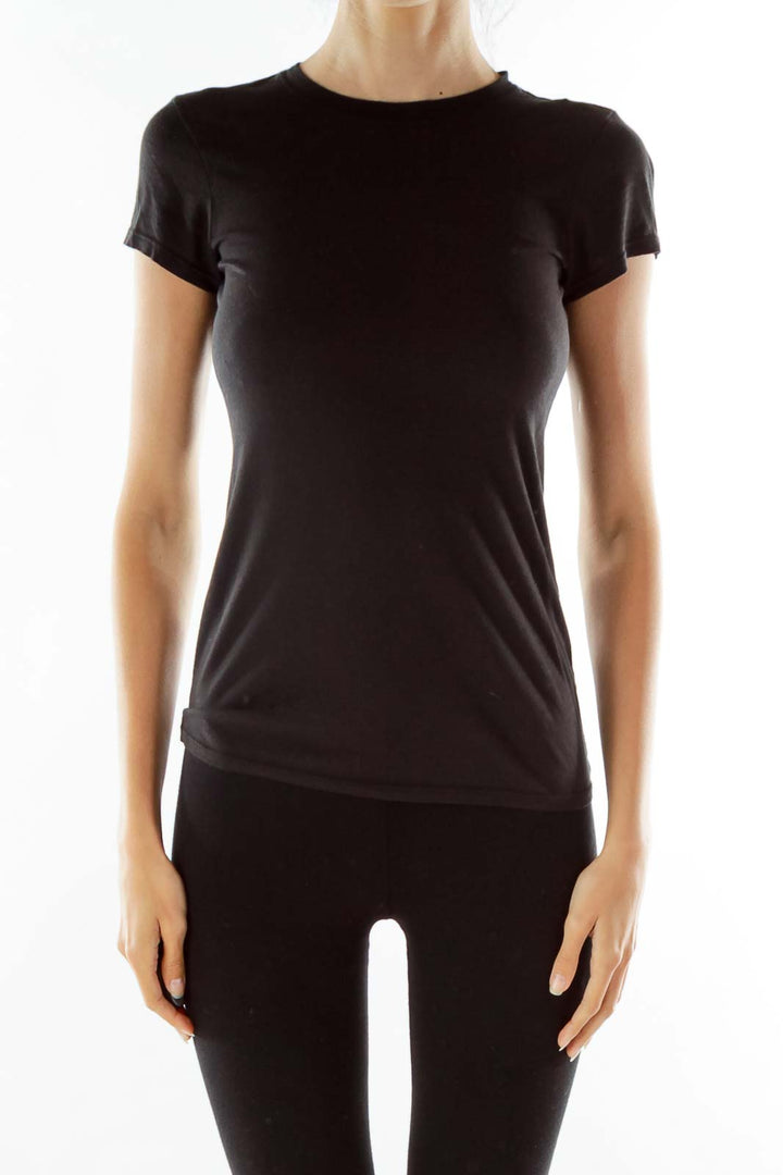 Black V-Neck Shirt