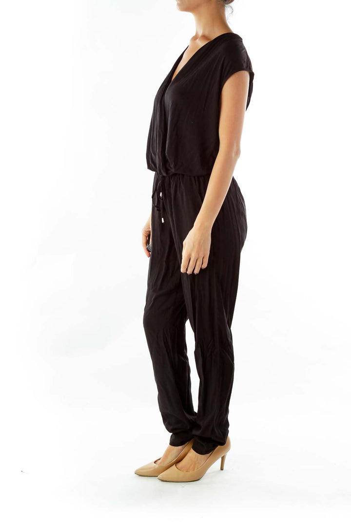 Black Wrap Jumper