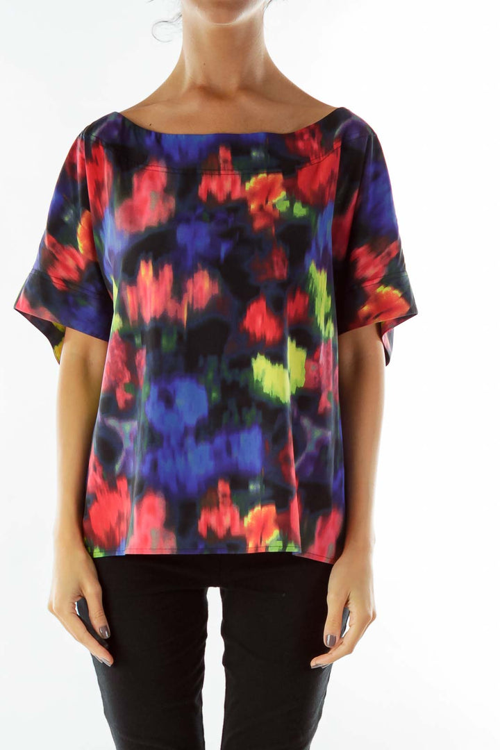 Multicolor Silk Blouse