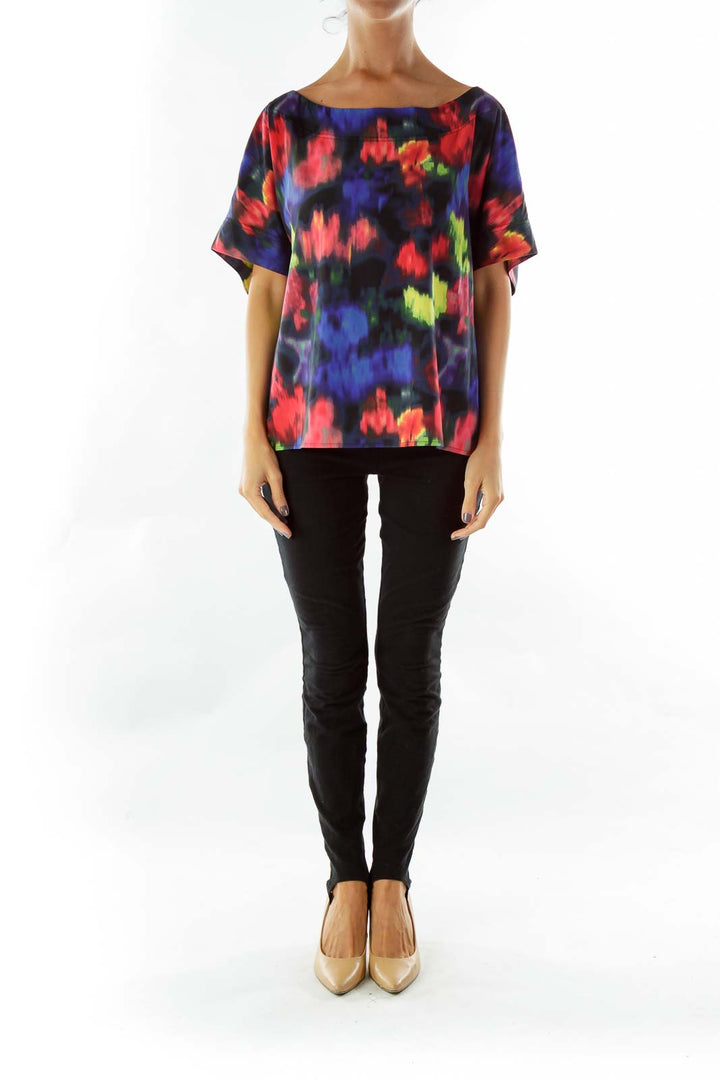 Multicolor Silk Blouse