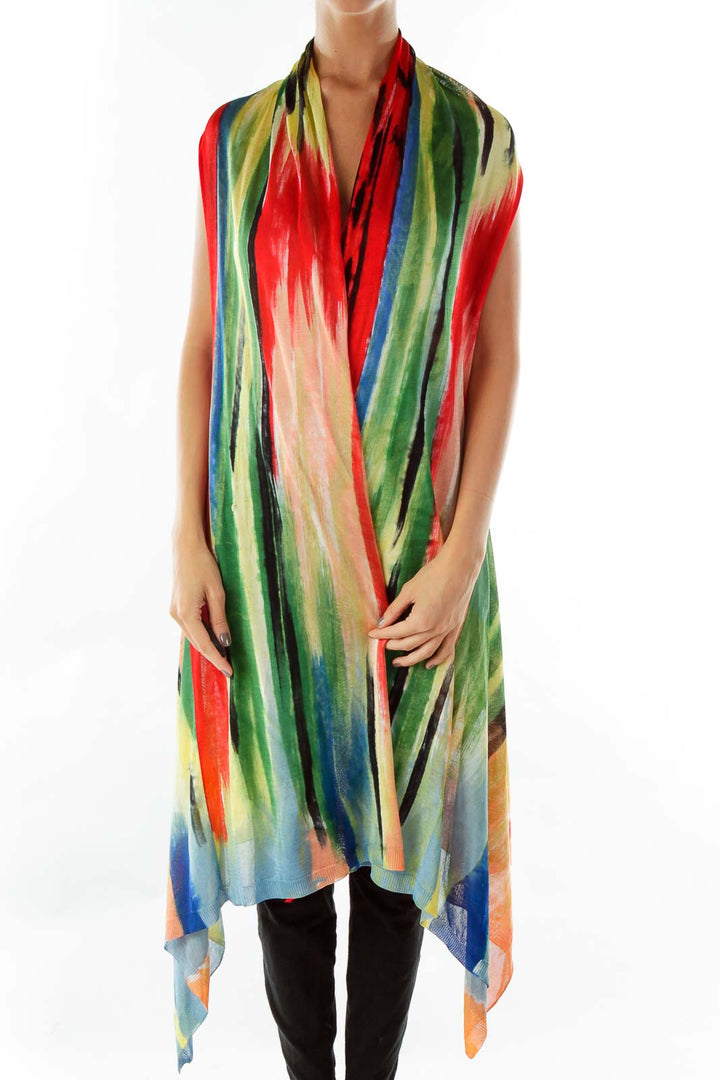 Multicolor Long Vest