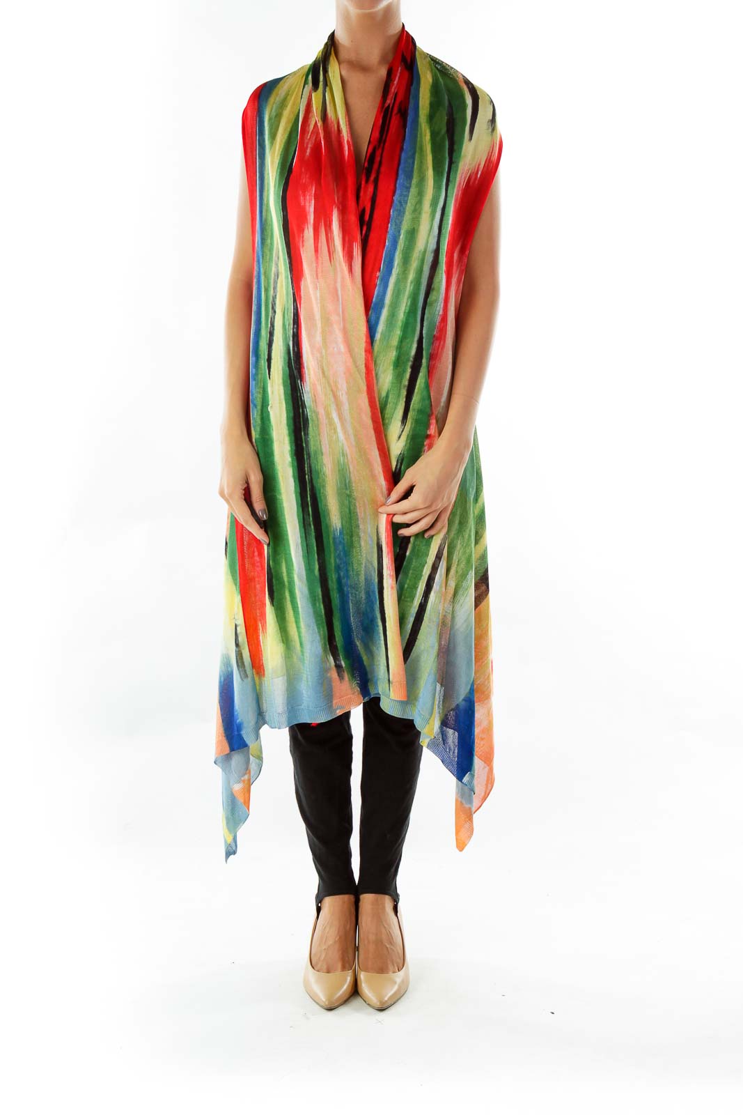 Multicolor Long Vest