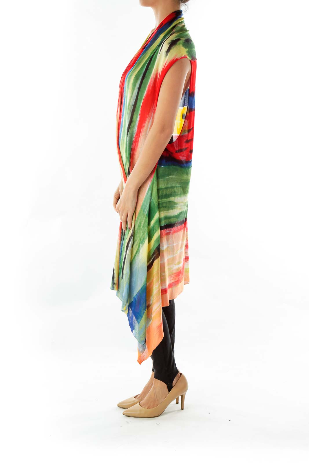 Multicolor Long Vest