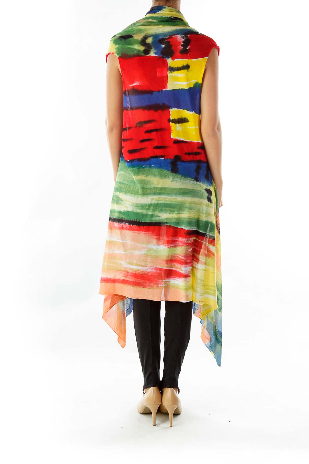 Multicolor Long Vest