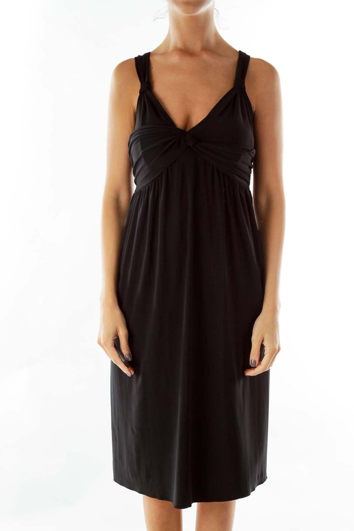 Black Knot Loose Dress