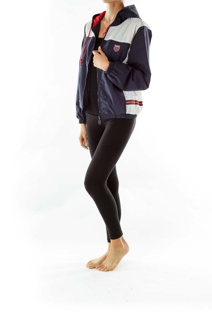 Navy White Red Outdoor Jacket