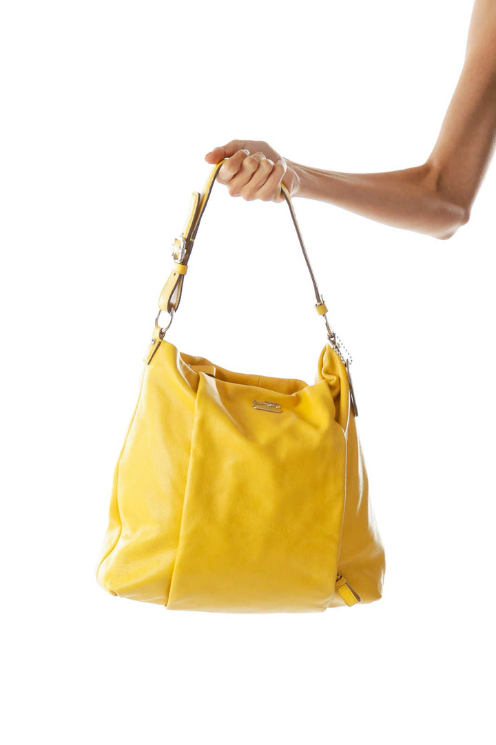 Yellow Leather Shoulder Bag