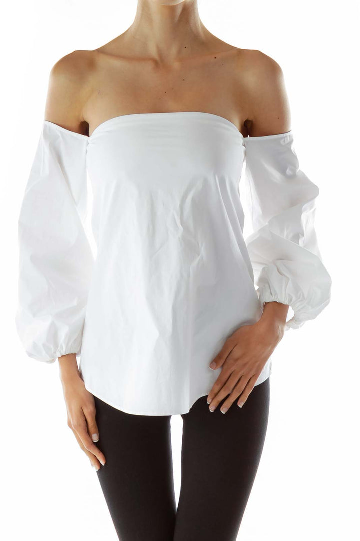 White Off-Shoulder Blouse