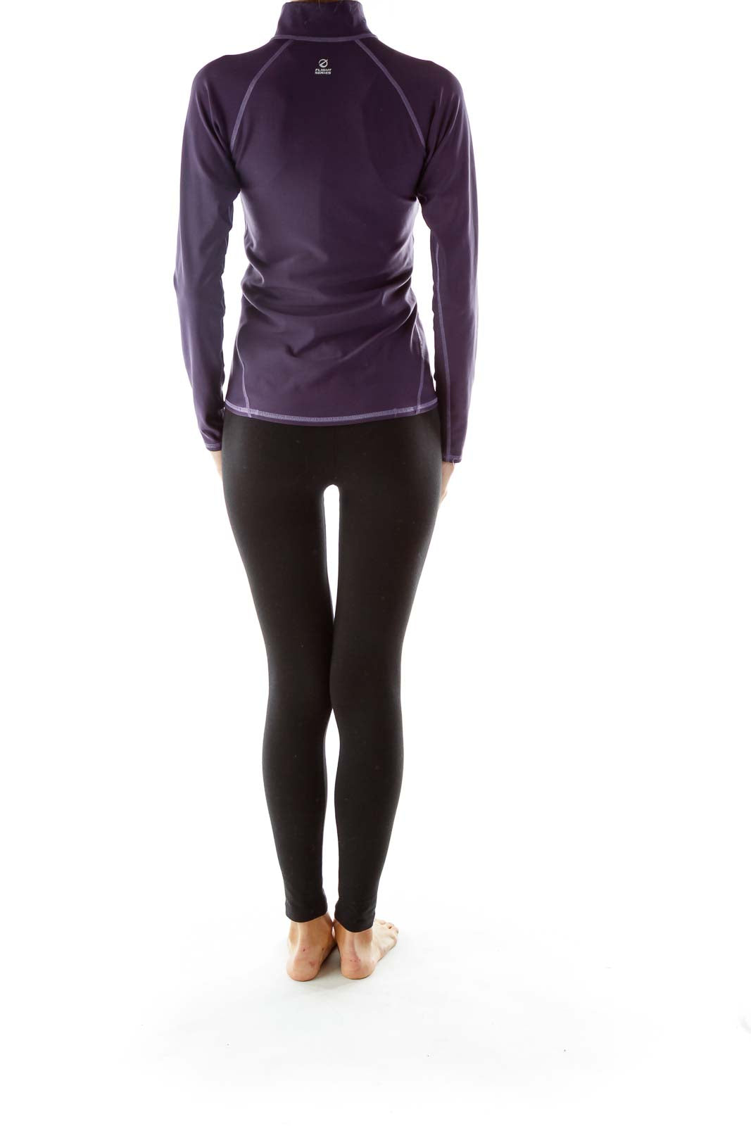 Purple Zip Up Athletic Top