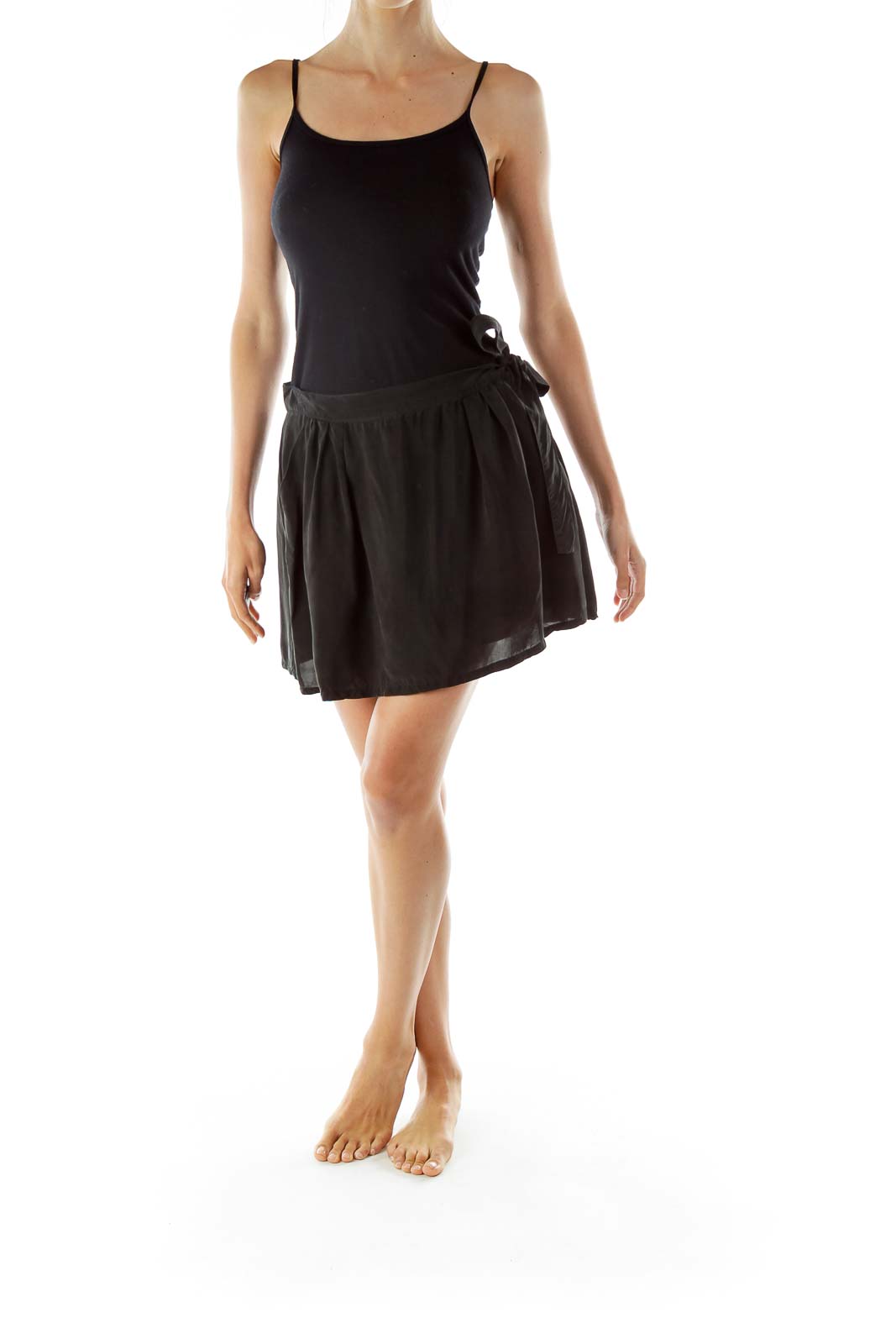 Black Mini Skirt with Pockets