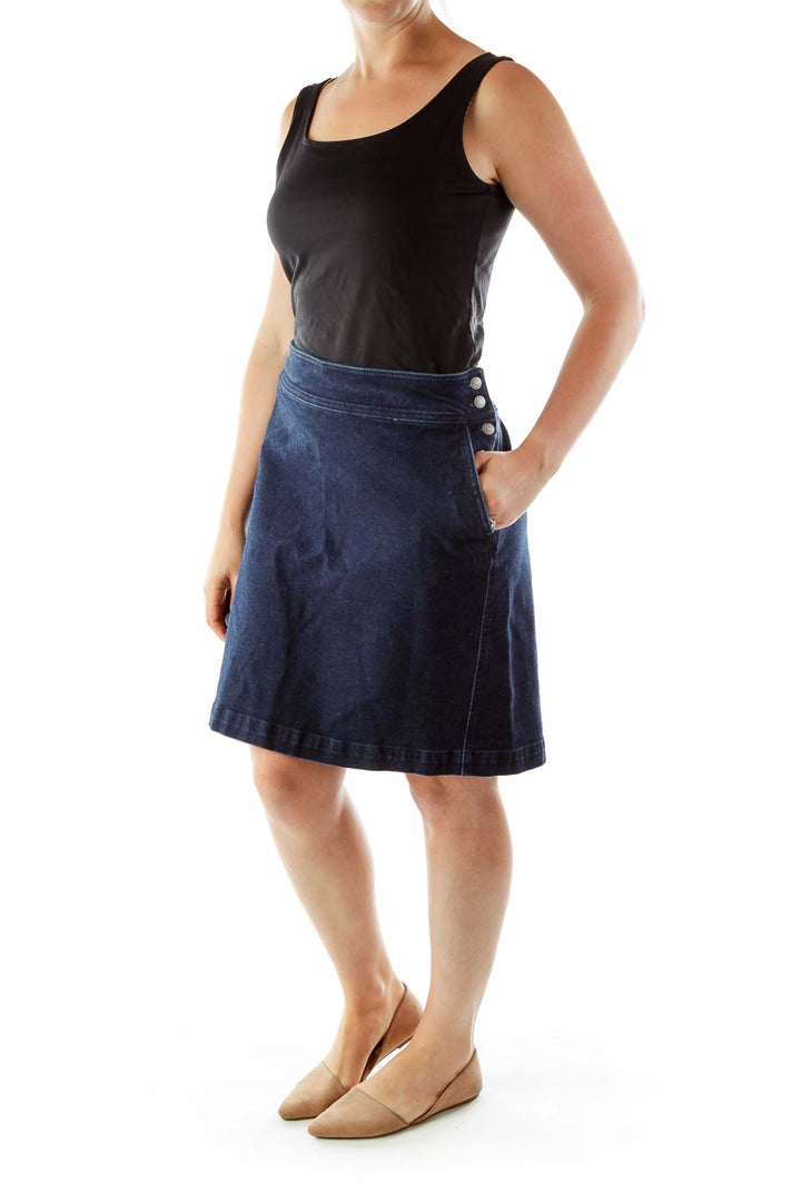 Blue Denim Skirt