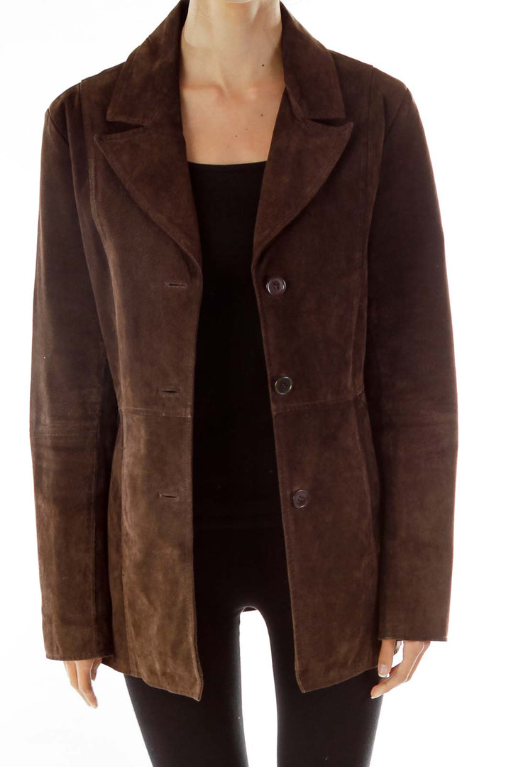 Brown Pocketed Blazer