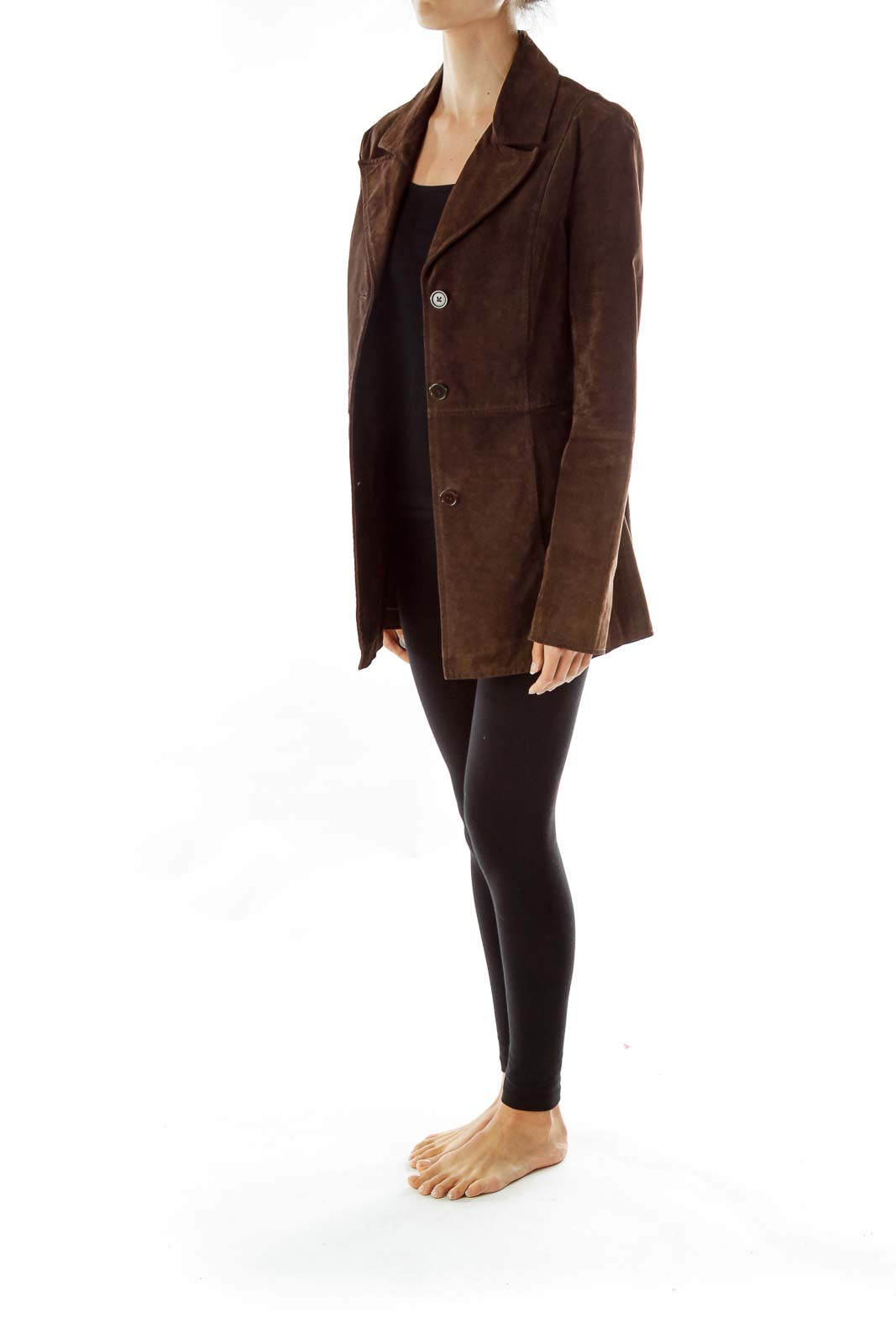 Brown Pocketed Blazer