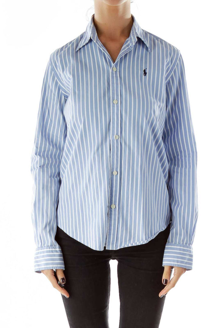 Baby Blue Pinstripe Shirt