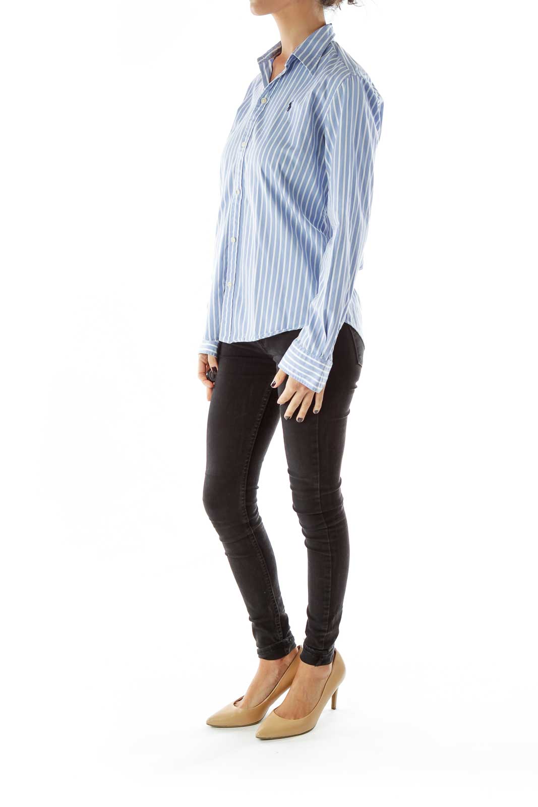 Baby Blue Pinstripe Shirt