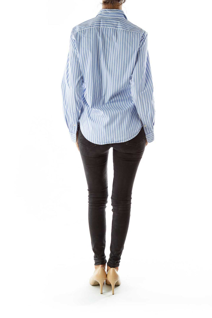 Baby Blue Pinstripe Shirt