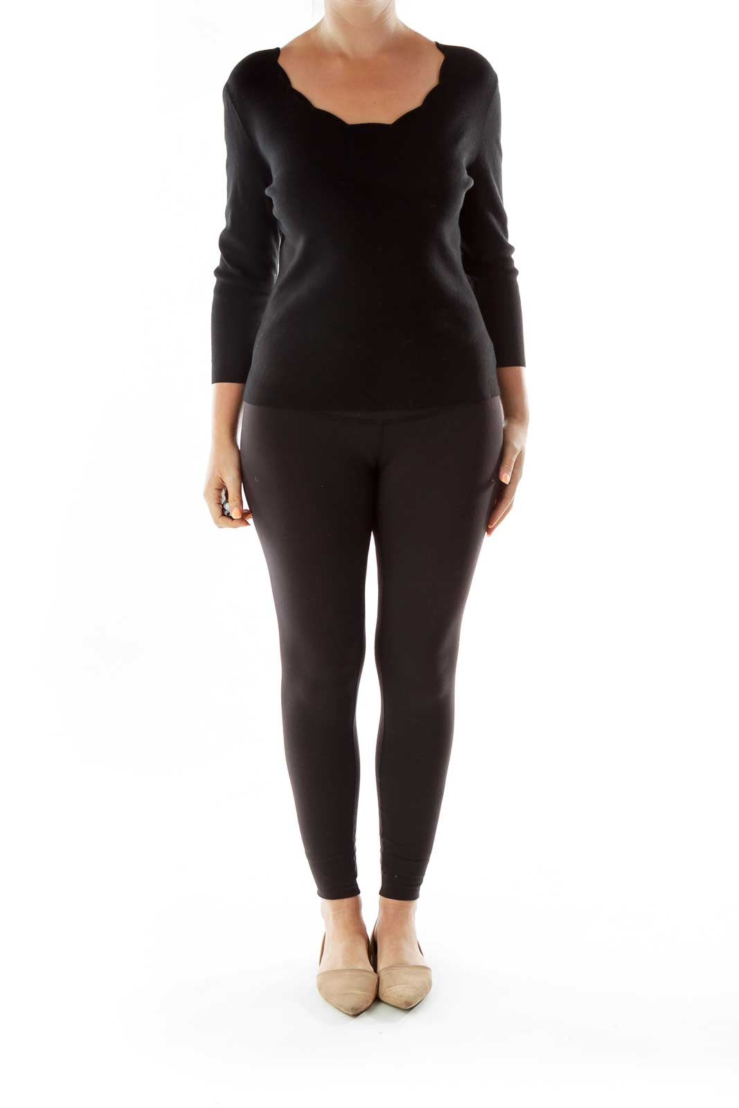 Black Long Sleeve Top