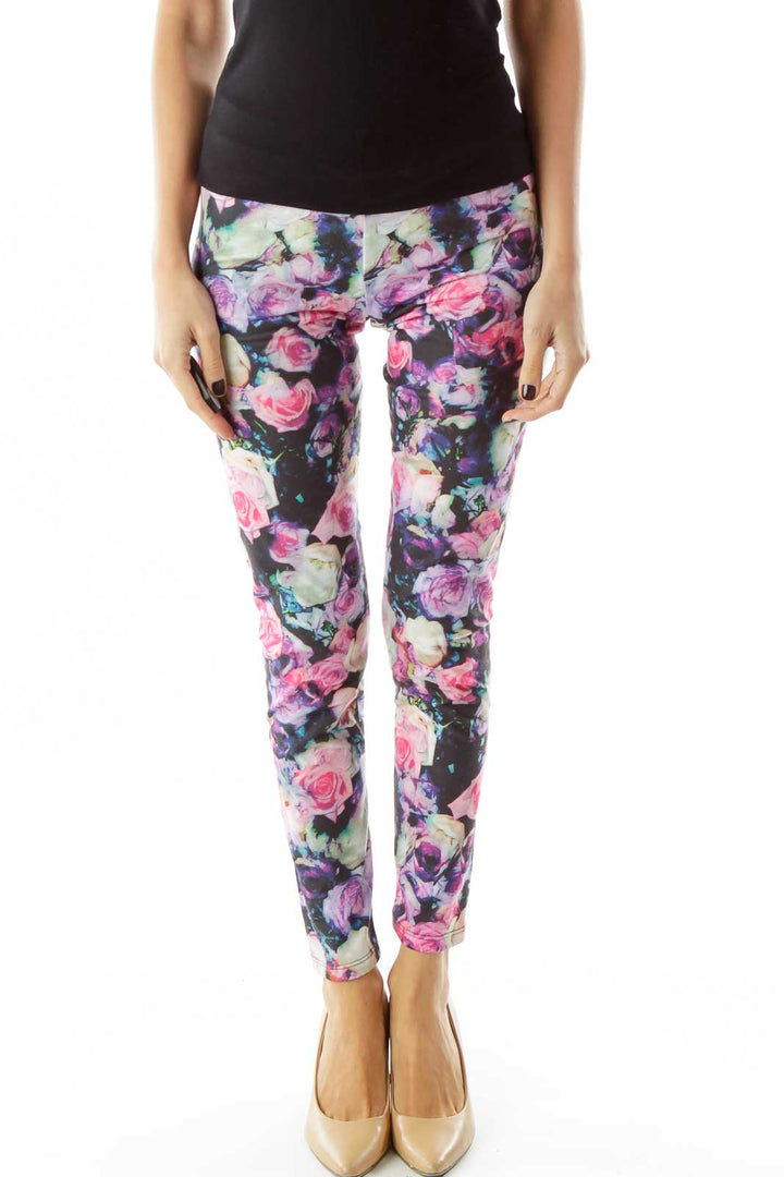 Multicolor Floral Leggings