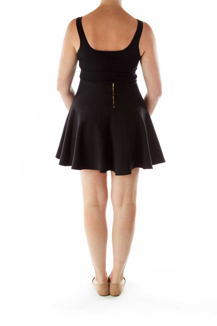 Black Flared Skirt