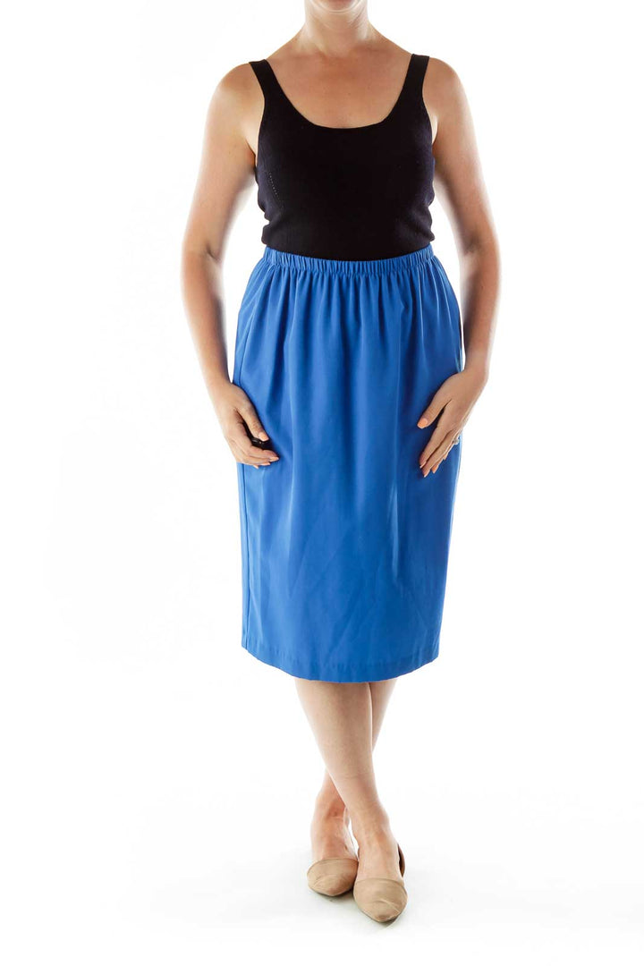 Blue Pencil Skirt