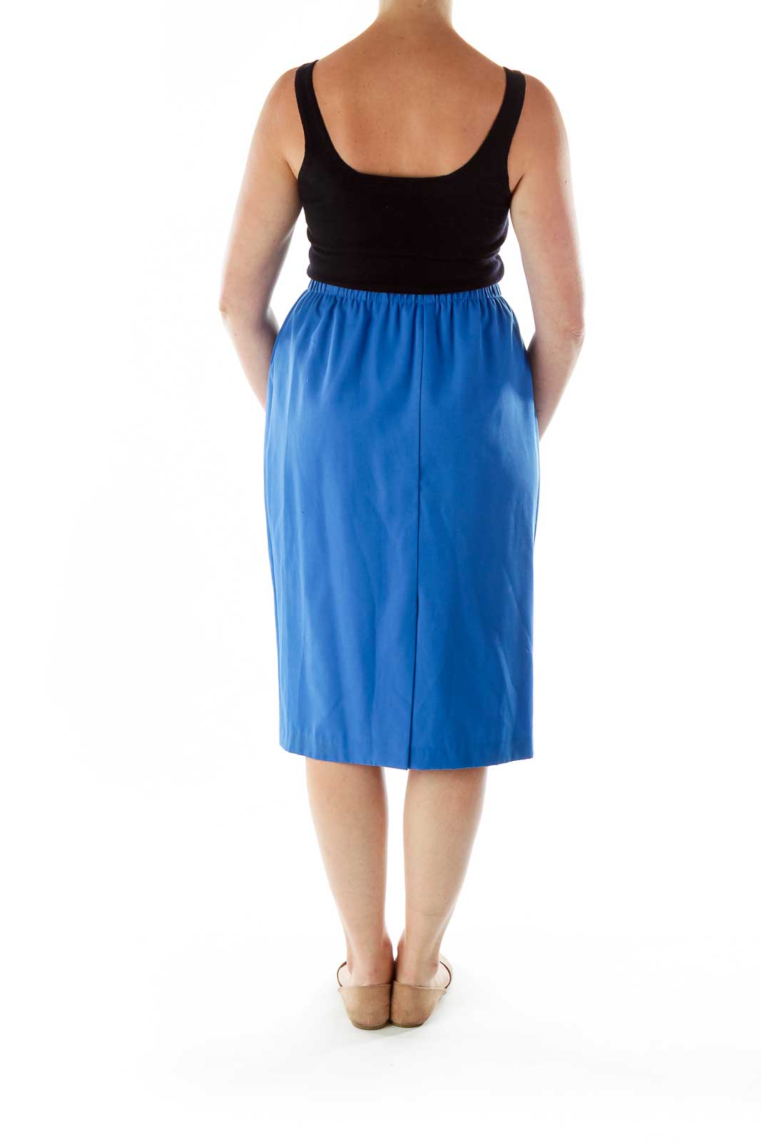 Blue Pencil Skirt