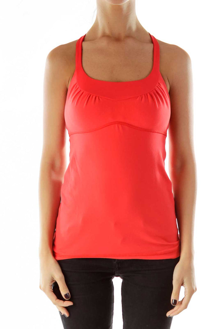 Pink Strapped Sports Top