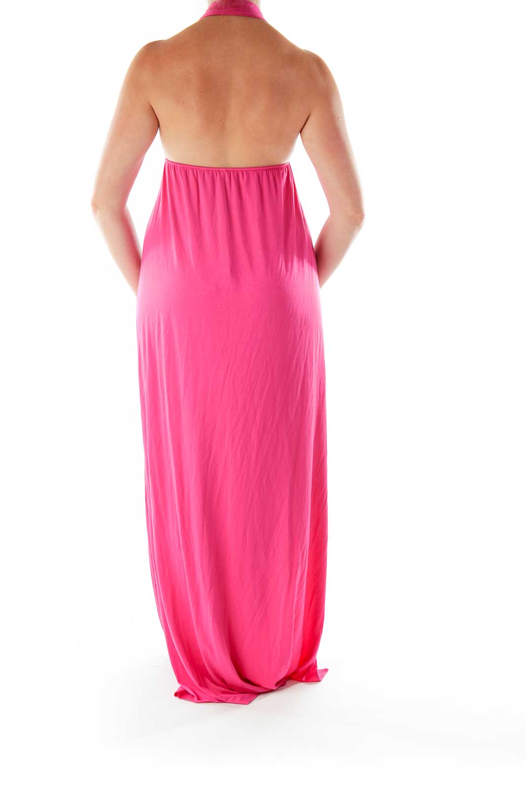 Hot Pink Strapless Day Dress