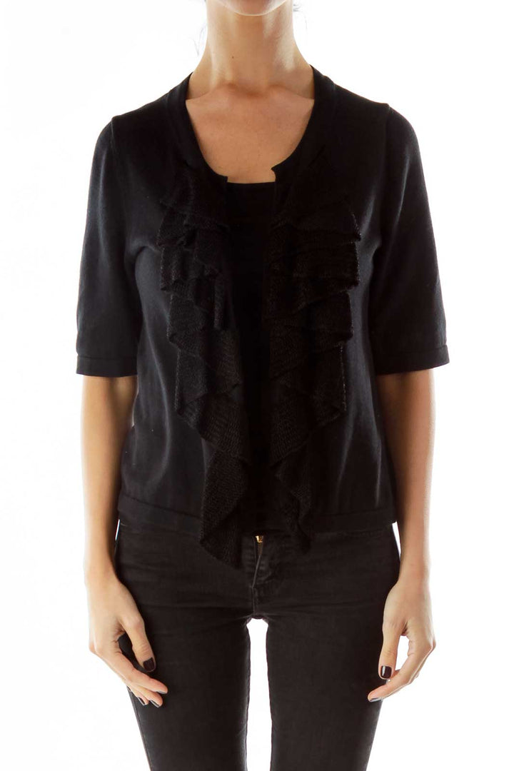 Black Ruffled Jacket