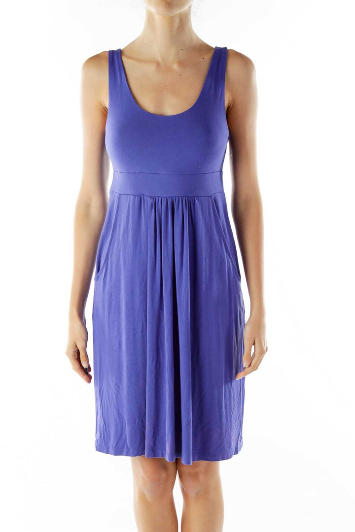 Purple Sleeveless Day Dress