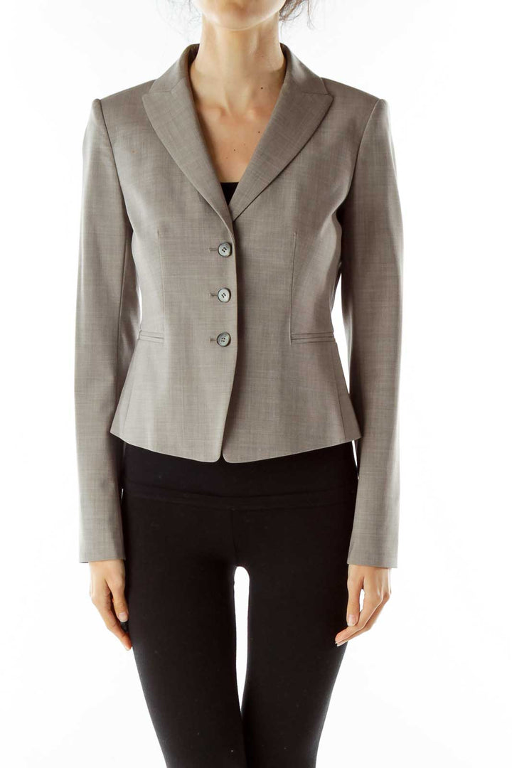 Gray Wool Blazer