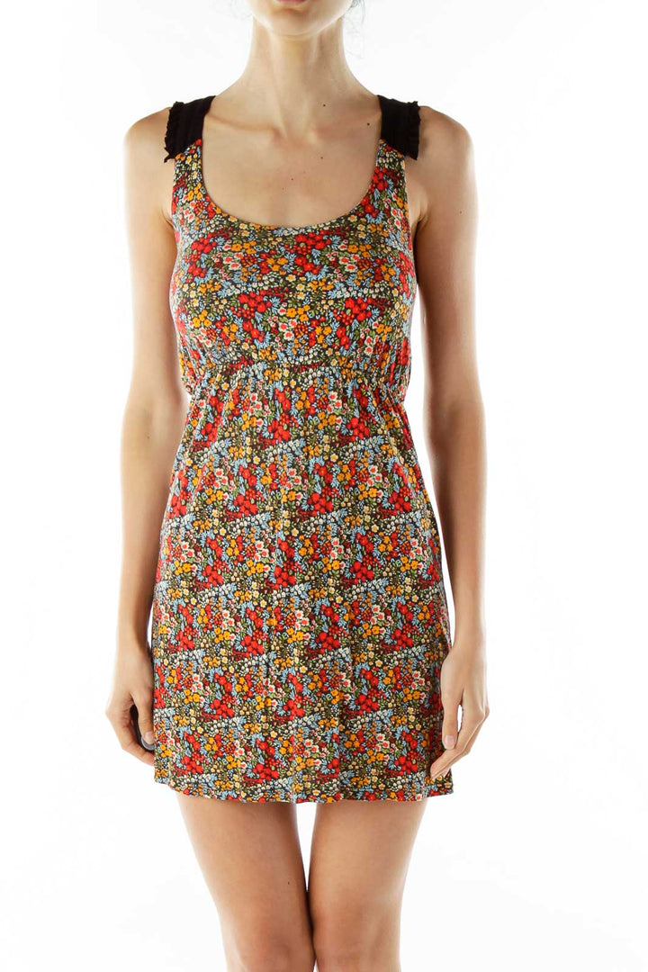 Multi-Color Foral Day Dress