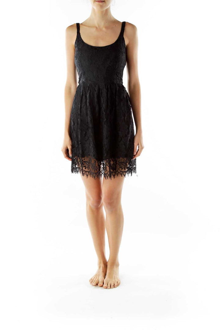 Black Lace Cocktail Dress