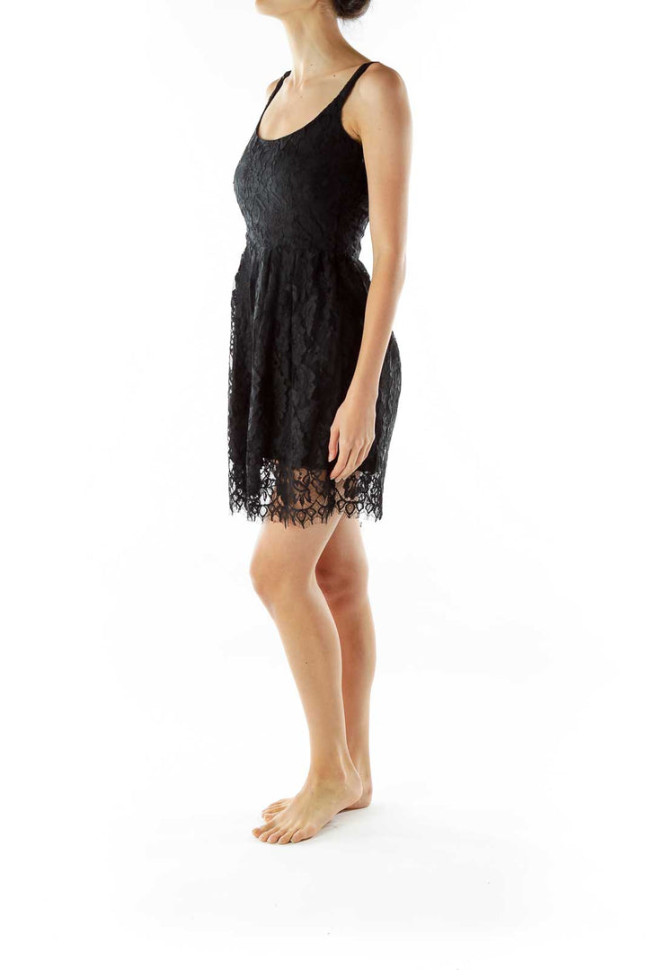 Black Lace Cocktail Dress