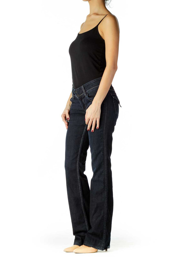 Blue Wide Leg Jeans