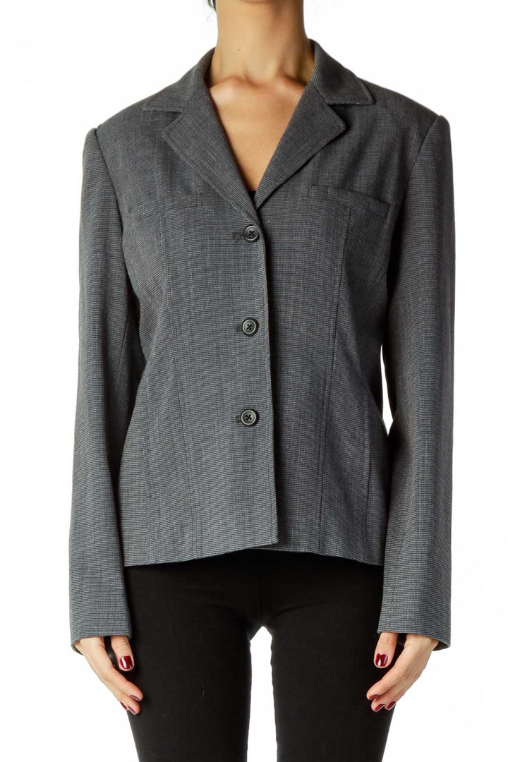 Black Gray Blazer